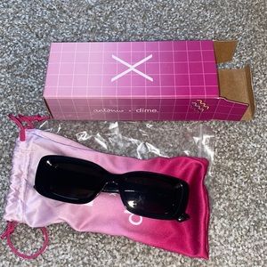 Black trendy sunglasses